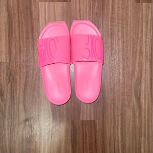 Pink Air Jordan slides. Size 6